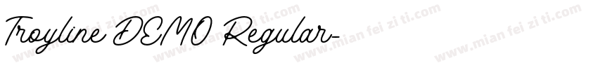 Troyline DEMO Regular字体转换